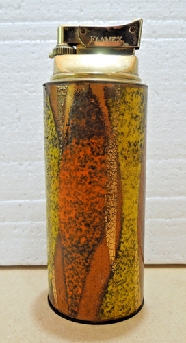 VINTAGE MID-CENTURY MODERN “PRIMA” 3 PIECE NUMBERED COPPER SET w/ FLAMEX LIGHTER - Picture 7 of 13