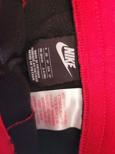 Nike Air Kids Size 4 XS Black And Red Joggers - Picture 10 of 13