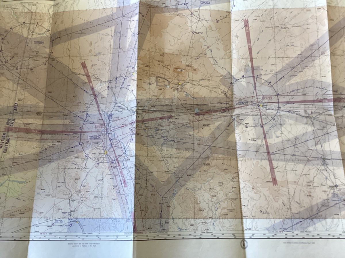 Sectional Aeronautical Chart Aviation Map Prescott 1959 N9 | eBay