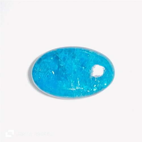 Apatite Natural Neon Blue Apatite Cabochon Loose Gemstone 35 Cts ME-10044 - Picture 2 of 4