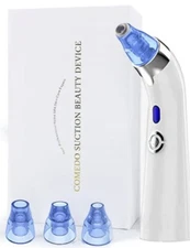 COMEDO SUCTION BEAUTY DEVICE Vacuum Blackhead Cleaner Remover-WHITE