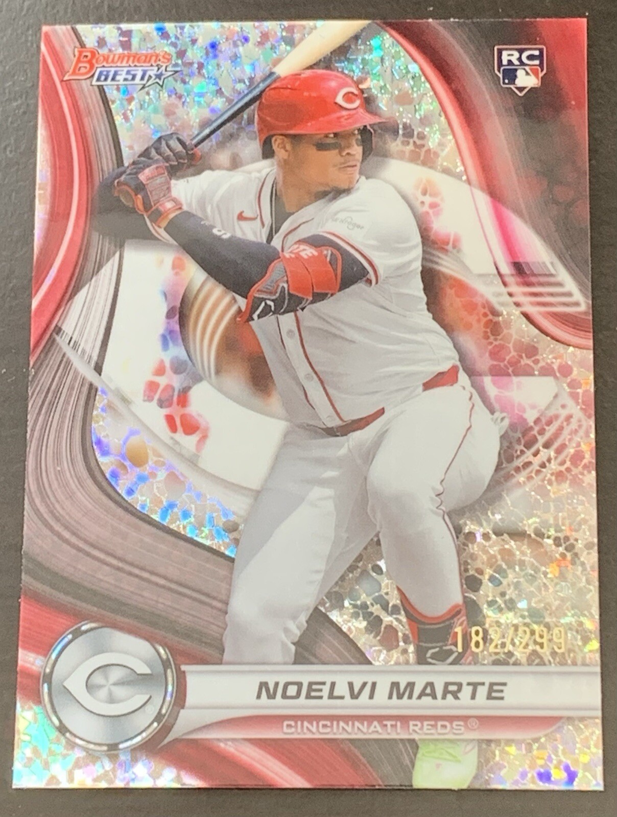 Noelvi Marte - 2024 Bowman's Best Rookie MINI DIAMOND REFRACTOR #'d /299
