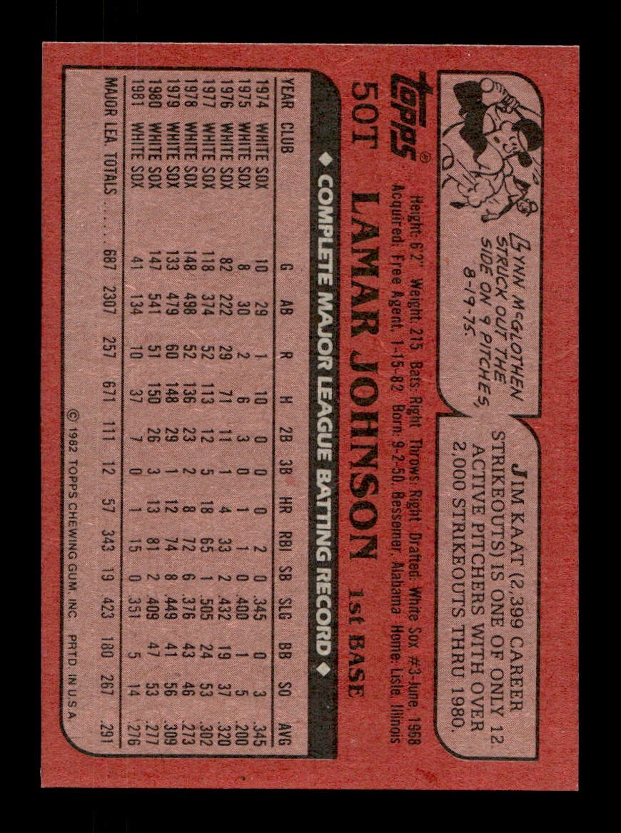 1982 Topps Traded 1-132 EX-MT/NM Pick From List All PICTURED - Picture 303 of 501