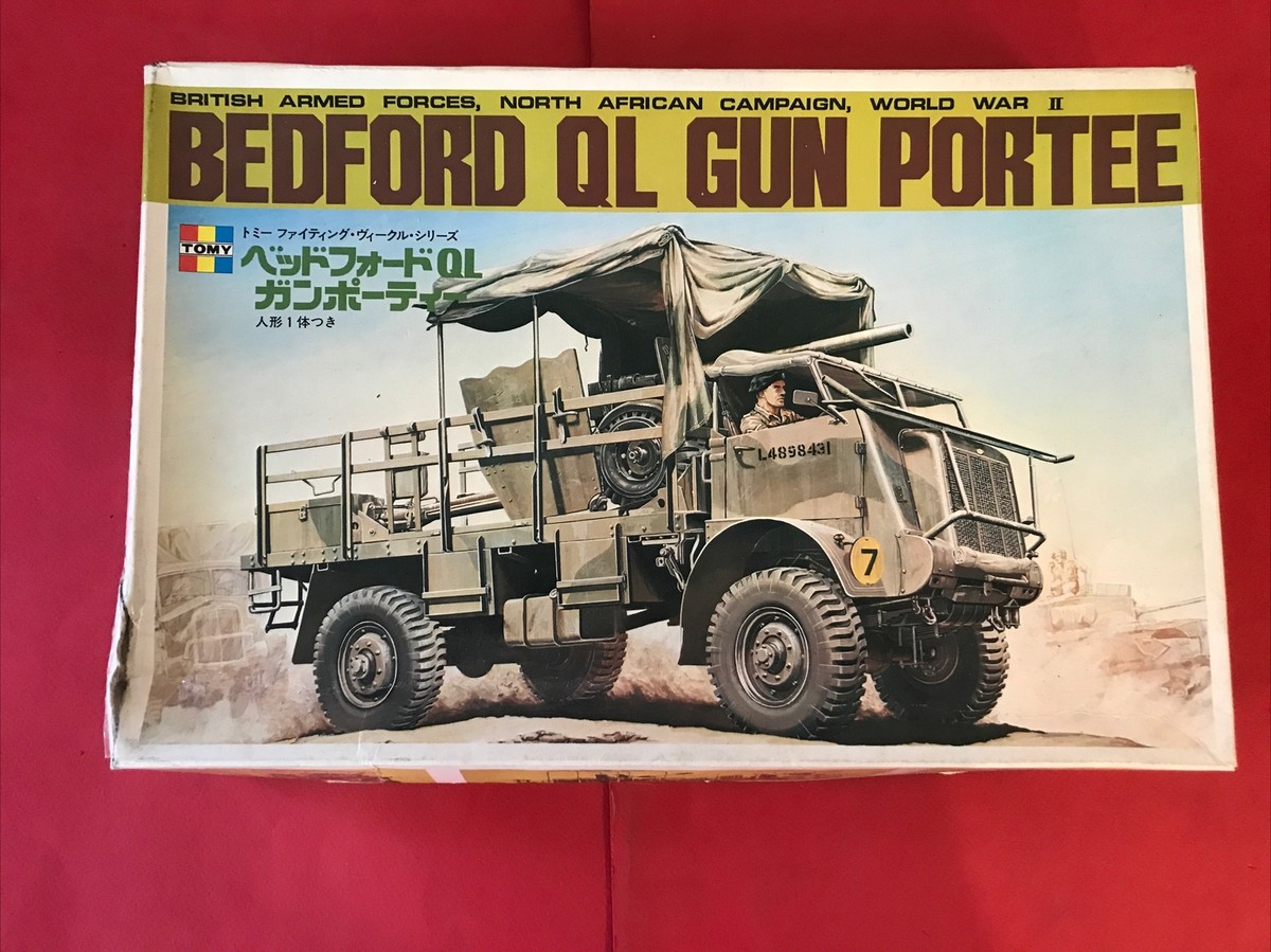 プラモデル 1/35 BEDFORD QL GUN PORTEE Rare TOMY BEDFORD QL GUN PORTEE 1:35 WWII British Africa