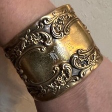 Vermeil Gold Gorham Sterling Silver 925 Cuff Bracelet