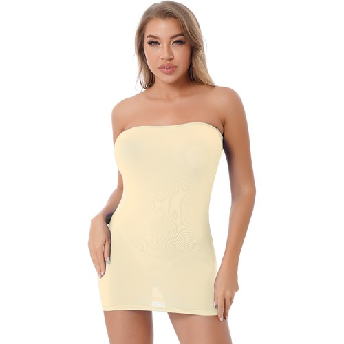 Women Mesh See-through Mini Bodycon Tube Dress Sexy Ladies Evening Party AU - Picture 120 of 156