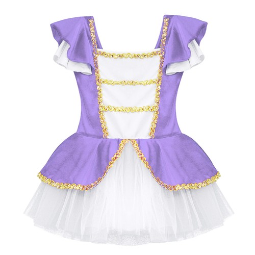 Girls Christmas Elf Santa Claus Costume Princess Dance Tutu Dress Dancewear - Picture 29 of 49