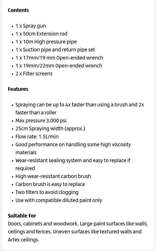 Deco Style airless paint sprayer eBay