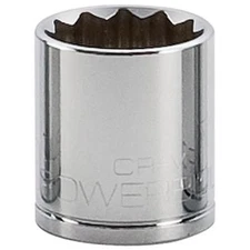 Mechanic Tool 1/2" Dr. 12 Point Thin Wall Chrome Standard Socket Size 1-1/16"