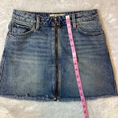 【Anyone more】Hinari Pocket Denim Mini Skirt Z1975 DENIM MINI SKIRT - Blue | ZARA United States