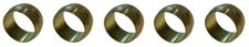 5-PK Brass 7/8" ID Compression Sleeve Ferrules Fits Tube Measuring 7/8" OD