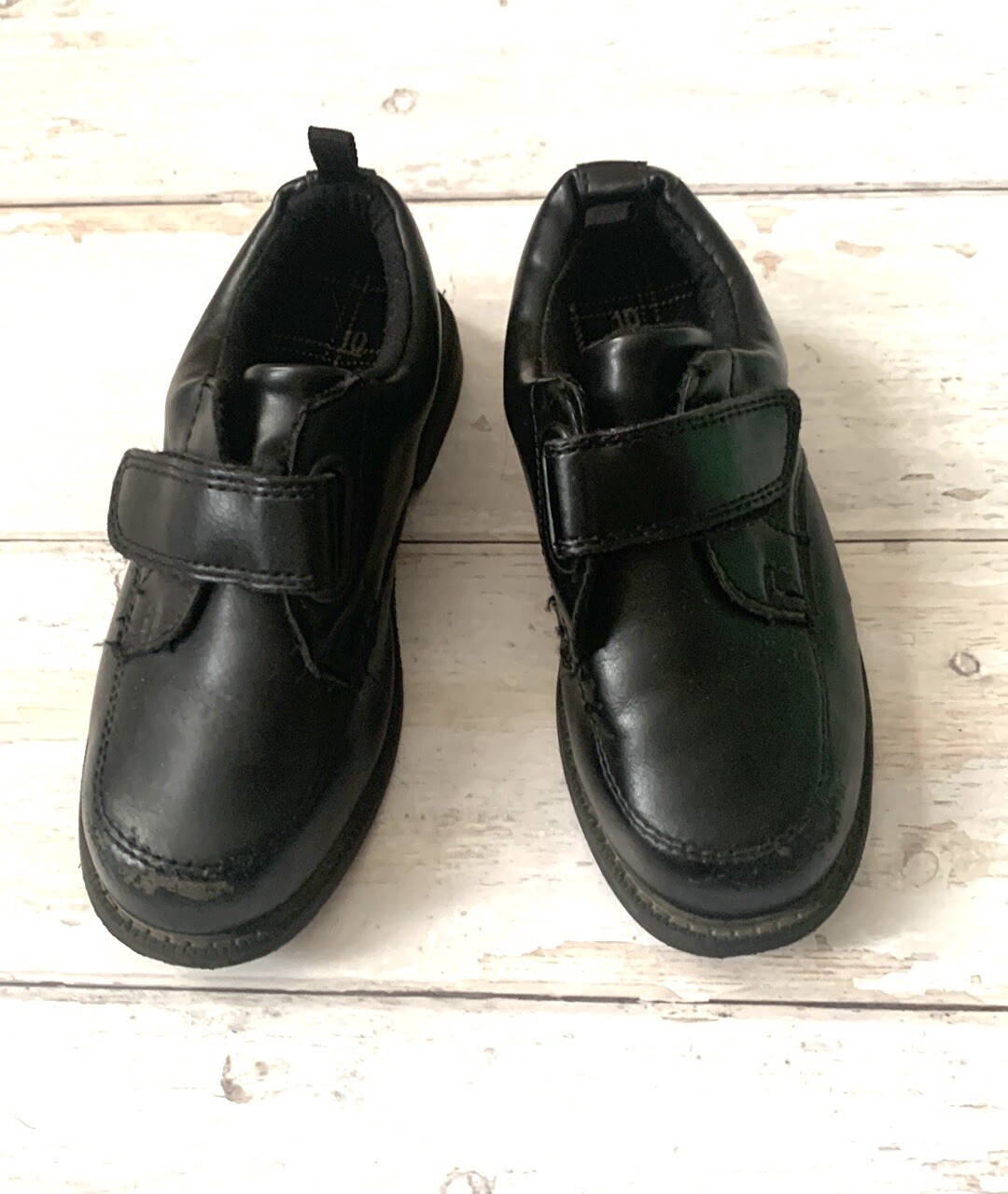 SAOLA Scarpe eleganti ragazzo taglia 10 nere lucide abbigliamento formale senza cravatta carter suola 7 5 pollici