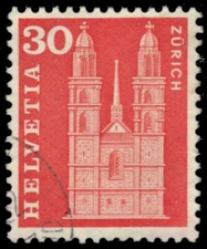 SWITZERLAND 387 - Architecture "Zurich Cathedral" (pb11783)
