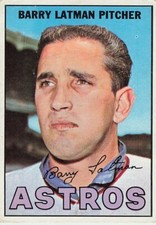 BARRY LATMAN 1967 TOPPS BASEBALL #28