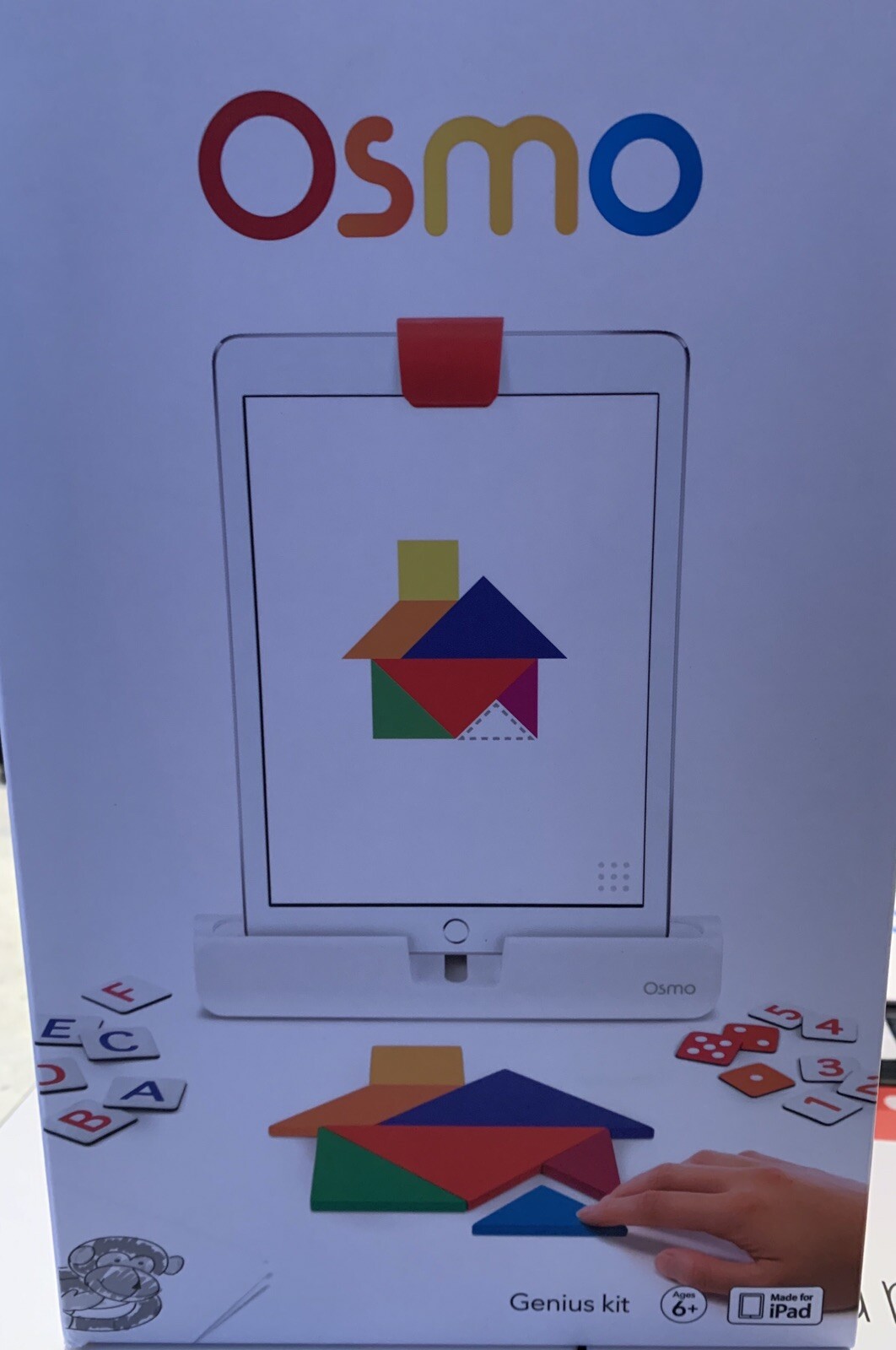 Osmo Genius Kit For Ipad Base + Tangram + Numbers + Words Learning Kit