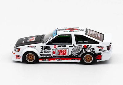その他 temchin 1/64 Die Cast TOYOTA COROLLA AE86 Levin Trackers Racing Model Car