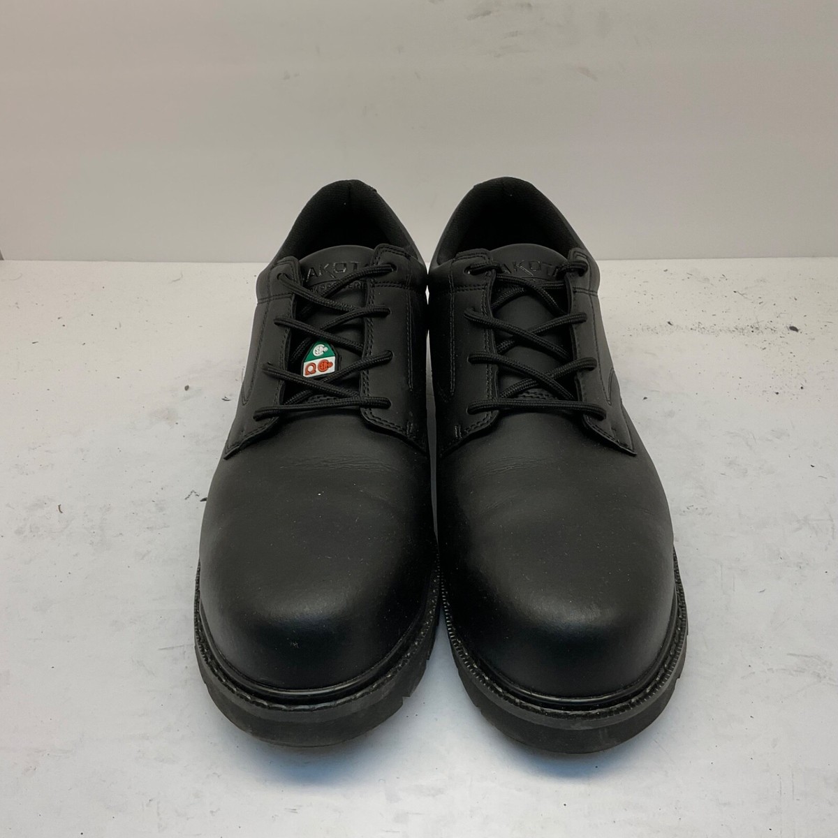 靴 Tack Dakota Men's Lace-Up Steel Toe Sport Oxford Shoes 3023 Black