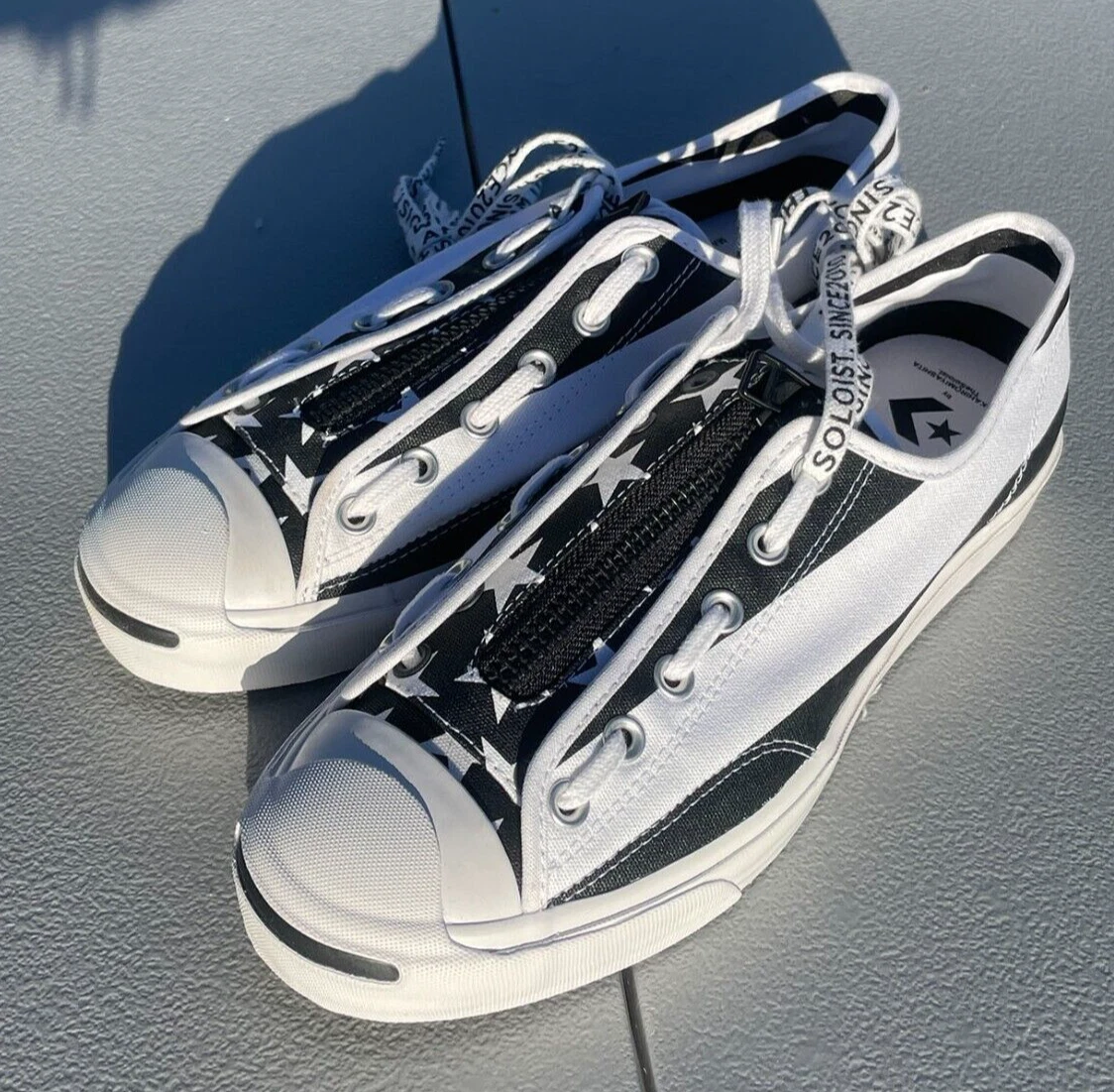 Size 11 Converse The Soloist Jack Purcell Zip Americana Black White 164835C
