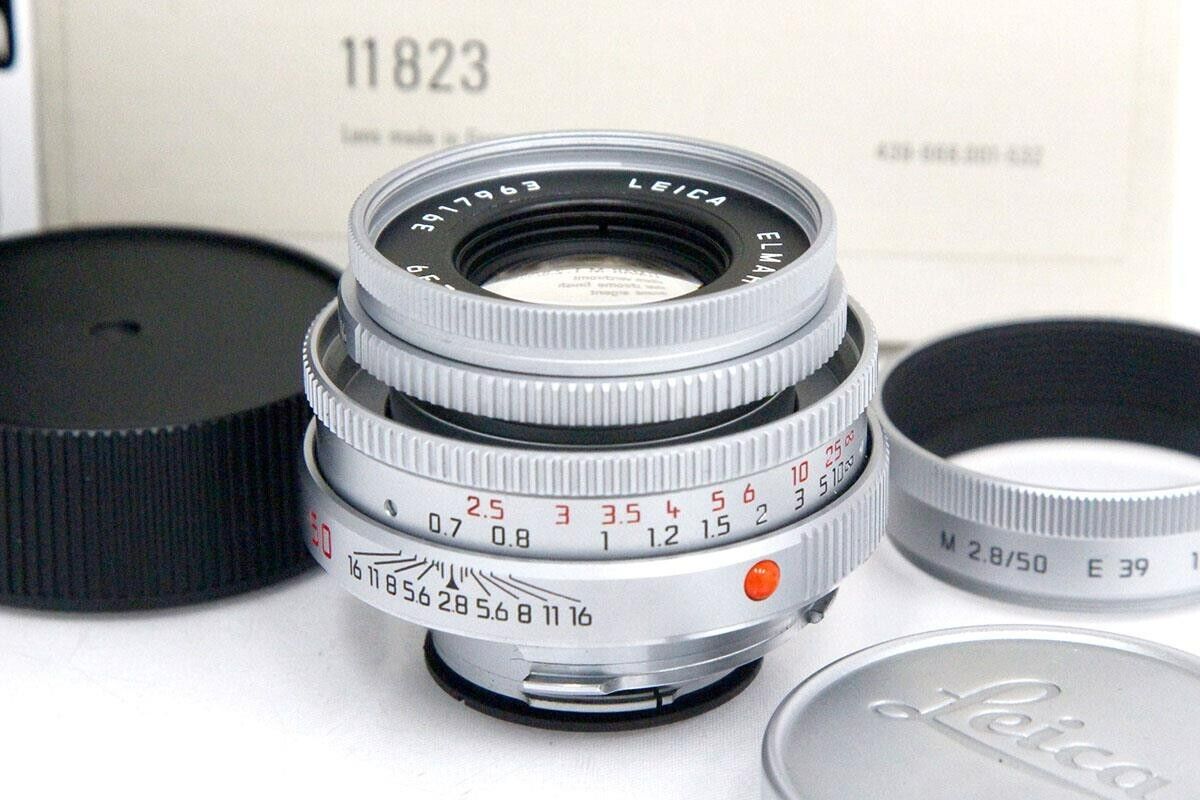 Exc++】Leica ELMAR-M 50mm F2.8 Silver Submersible E39 From Exc++】Leica ELMAR-M 50mm F2.8 Silver Submersible E39 From