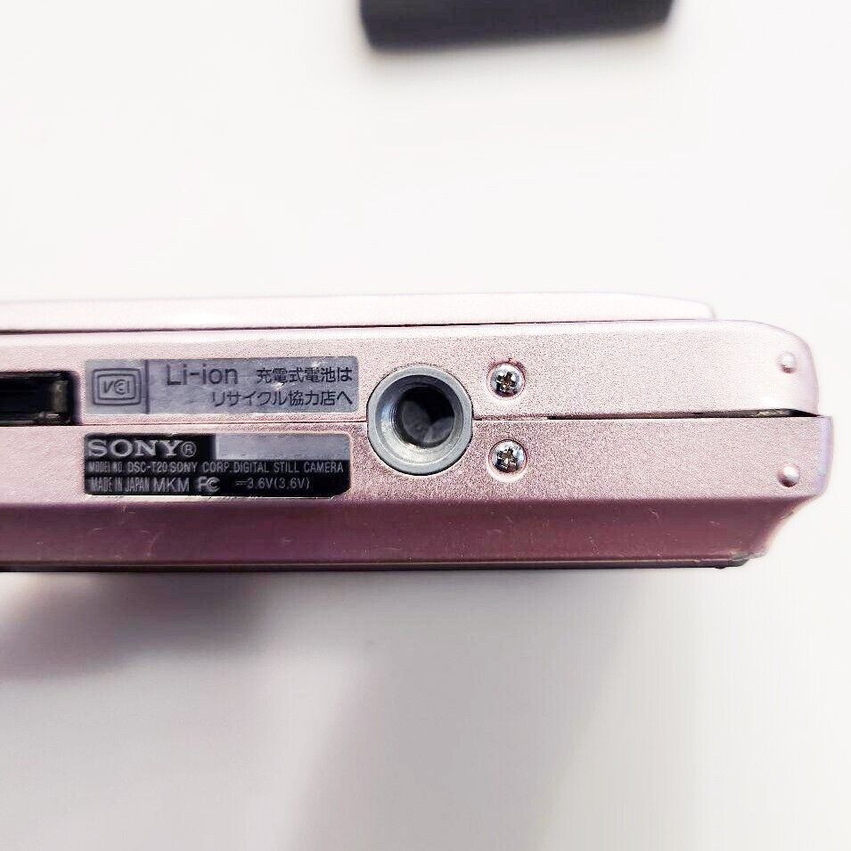 SONY Cyber-shot DSC-T20 Pink 8.1 MP Digital Camera 3x SONY Cyber-shot DSC-T20 Pink 8.1 MP Digital Camera 3x