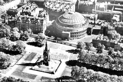 xhh-24 Luftaufnahme, Royal Albert Hall & Memorial, London. Foto