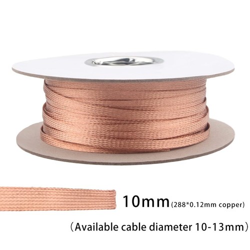 3M Hifi Pure Copper Audio Shielding Network Mesh Sleeve Net for Audio Cable - Picture 11 of 32
