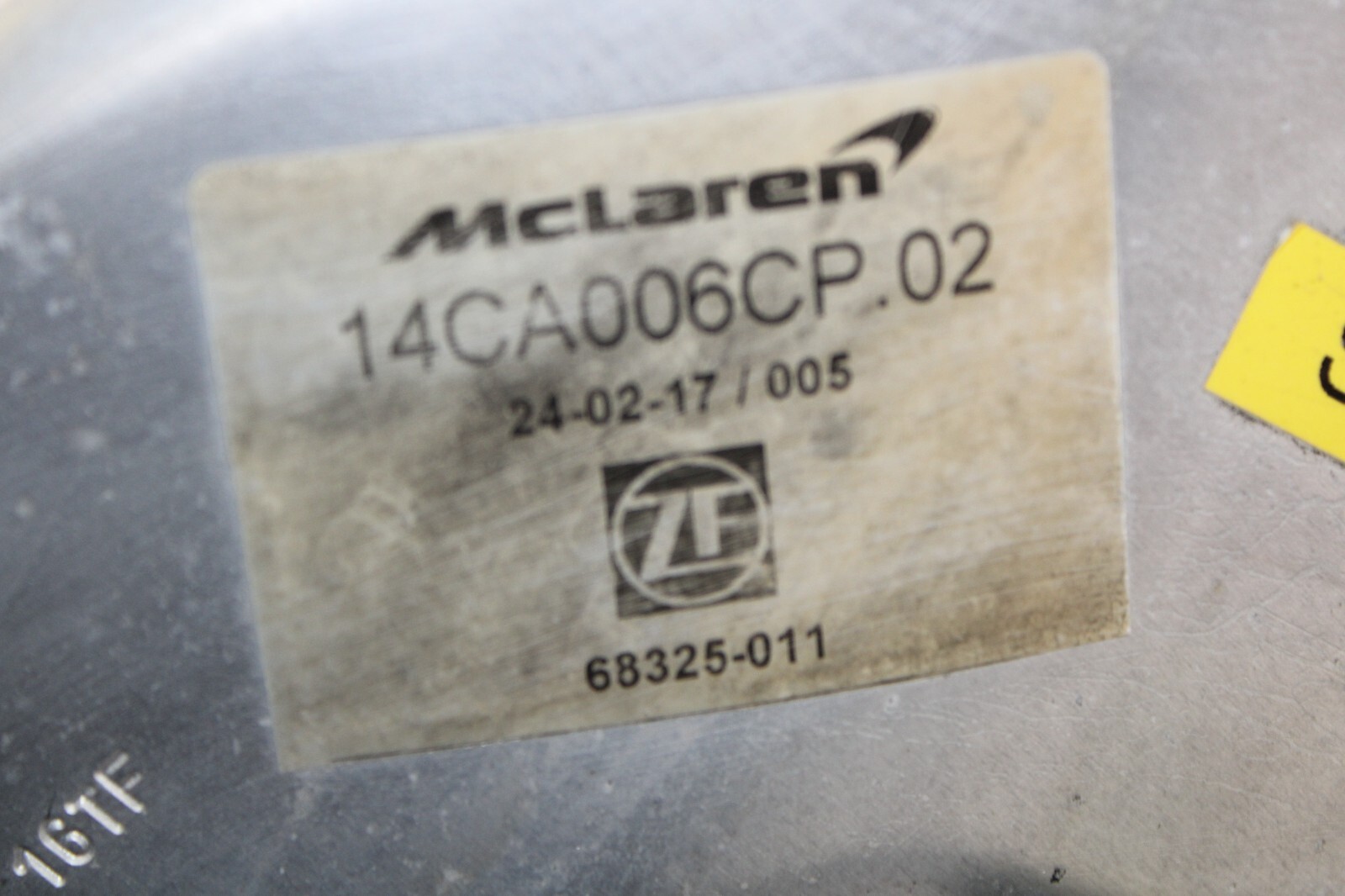 McLaren 720S, Power Brake Booster w/Master Cylinder, Used, P/N 14CA006CP