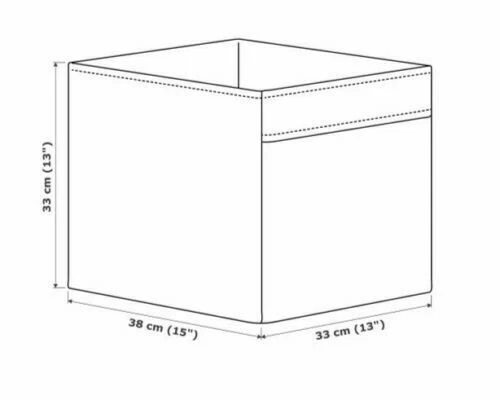 4 x IKEA Drona Grey White Patterned Expedite Kallax Shelving Toys