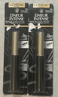 L Oréal Paris Lineur Intense Brush Tip Liquid Eyeliner #790 Carbon Black 2 Pk