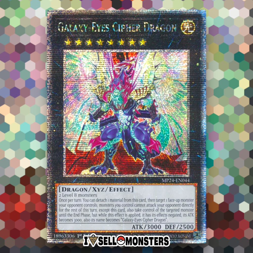 Yu-Gi-Oh! TCG 1x QCR Galaxy-Eyes Cipher Dragon MP24-EN044 x1 YUGIOH! NM