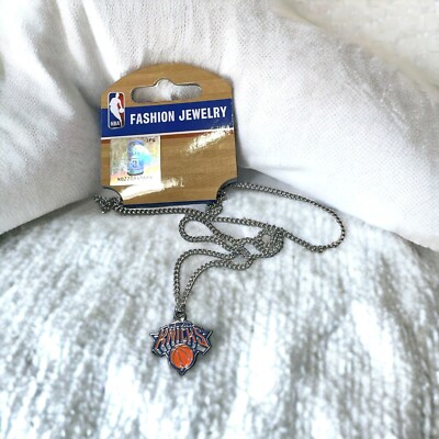 New York Knicks Logo Pendant Chain Necklace - 22'' Chain 