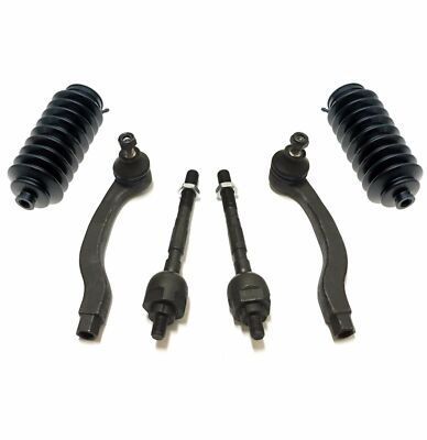 Detroit Axle Front Inner & Outer Tie Rod End Kit For 2012-2015 Honda Civic & 2013-2019 Acura ILX