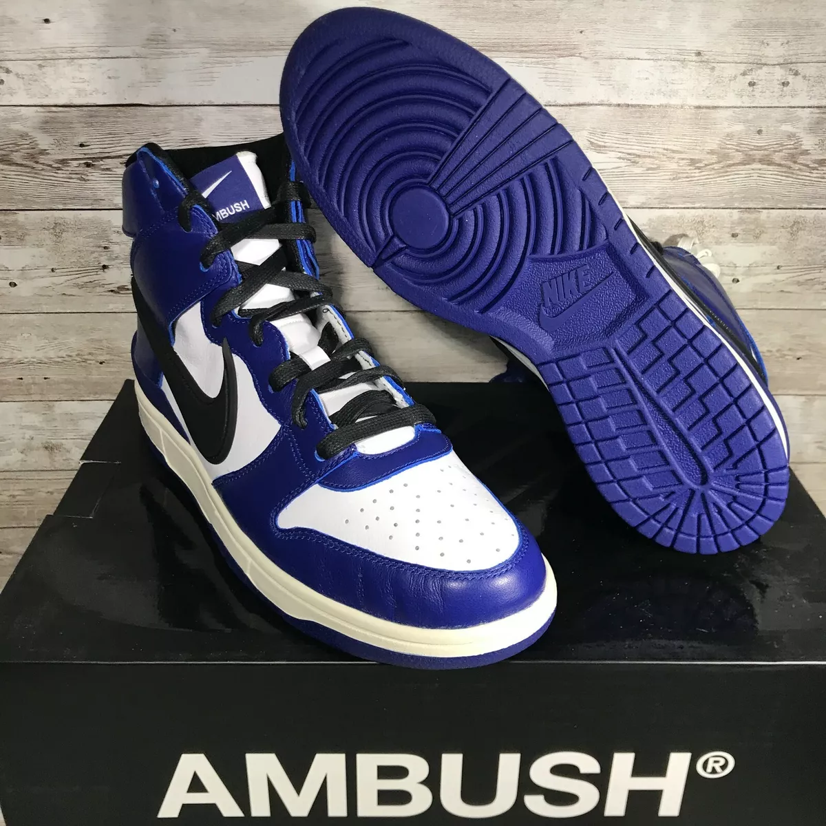 New Nike x Ambush Dunk High Deep Royal Blue CU7544-400 Men's Size 10