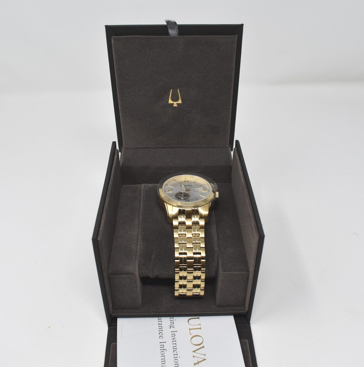 Bulova Men's Automatic Gold Tone Bracelet Watch UK