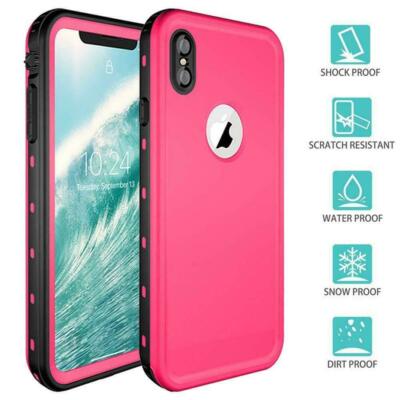 For iPhone X XR XS MAX Redpepper Waterproof Case Cover Support Wireless Charger