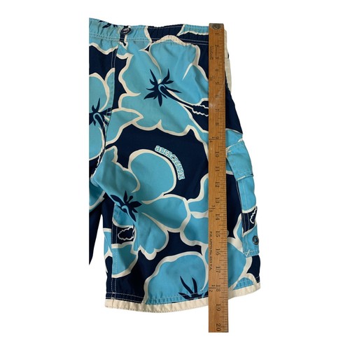 Abercrombie Board Shorts Youth Medium Blue Swim Trunks Pockets Surf Beach - Picture 6 of 7