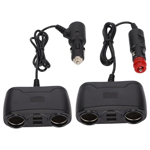 Cigarette Lighter Splitter Adapter 100W USB QC 3.0 Car Plug Charger 2 In 1 W FTD - Photo 4 sur 18