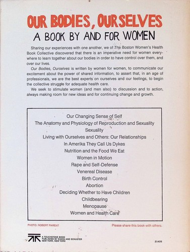 1973 Our Bodies Ourselves By For Women Childbirth Feminism Health Nutrition PB - 第 3/8 張圖片