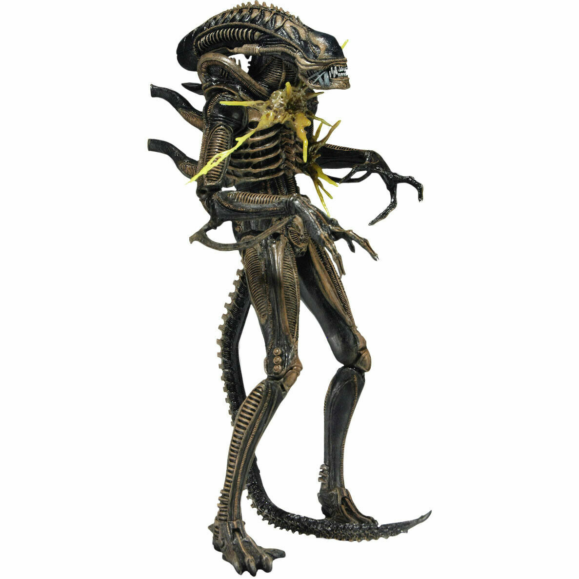 NECA Aliens Series 12 Xenomorph Warrior Battle Damaged Brown