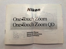 Nikon One Touch Zoom QD Instruction Manual User Guide