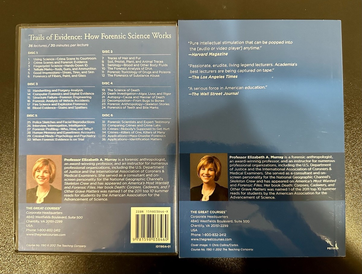 Great Courses - Trails of Evidence: How Forensic Science Works 