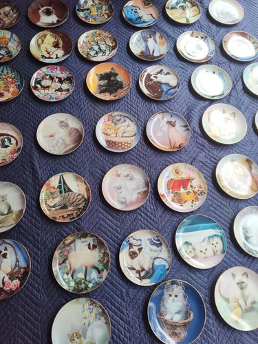 Cat Collectors Plates SET OF 40 Varieties - Picture 2 of 23