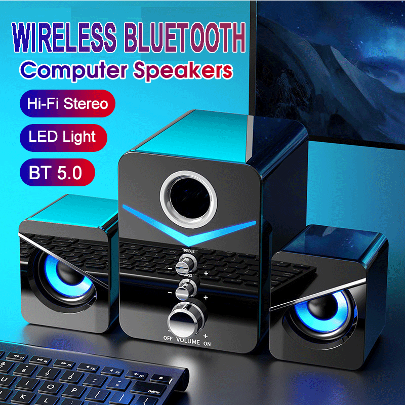 Bluetooth Speaker Game Soundbar Bluetooth Stereo Bass AUX Subwoofer TV PC Laptop-image