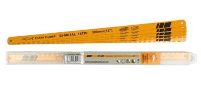 Haifischklingen Bi-Metall Bügelsägeblätter 300 mm 12'' 18,24,32TPI praktische 10er-Packungen