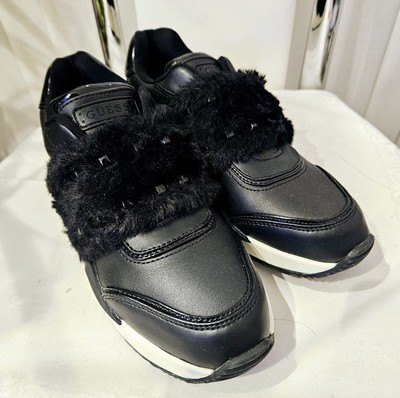 GUESS Black Slip On trainers shoes size 37 Uk 4. | eBay