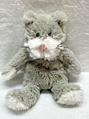 Warmies Grey Cat Beanie Squishy Plush Animal 10