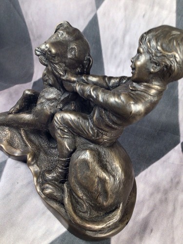 HEREDITIES Bronze BEST OF FRIENDS P Parsons pet childhood dog figure Labrador - 第 12/16 張圖片