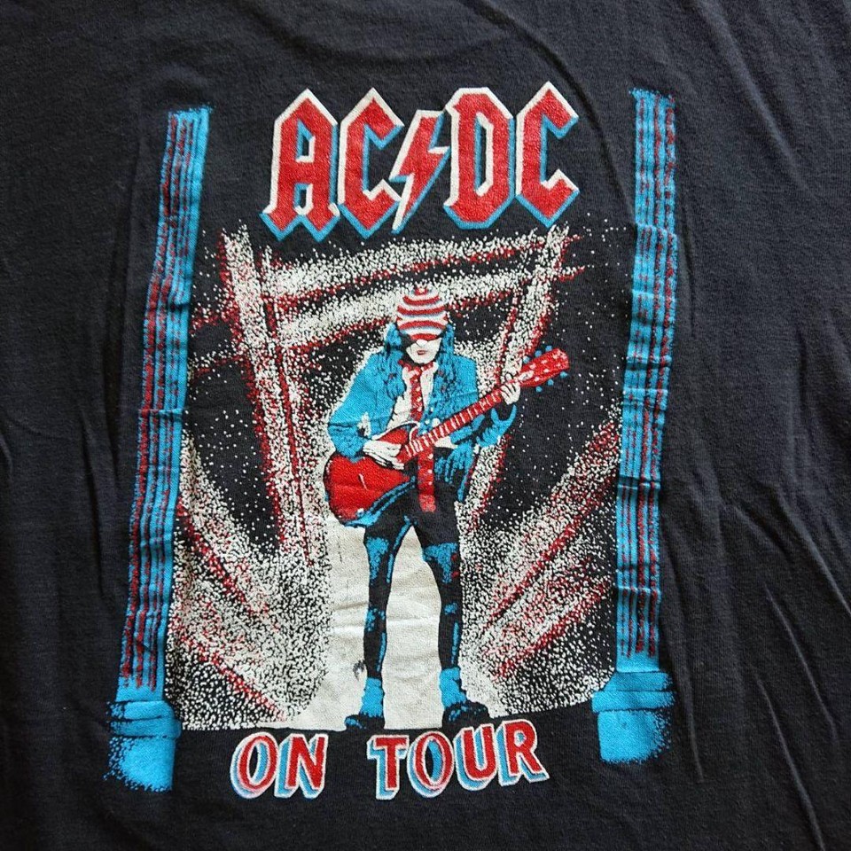 Vintage 80s AC/DC Rock T-shirt Band | eBay