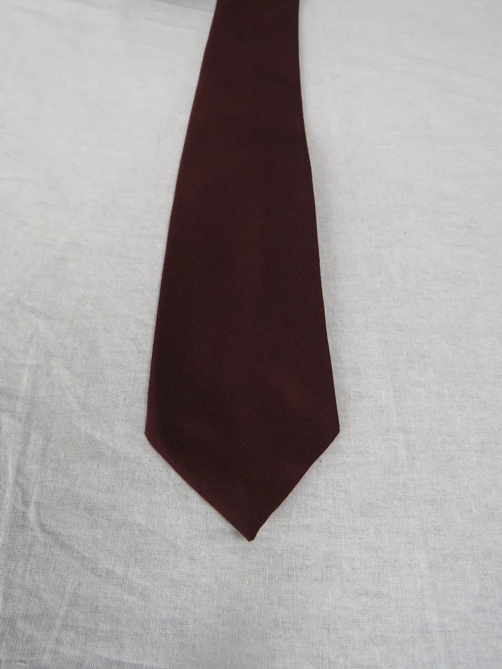 Wembley Solid Burgundy REPP Tie - Image 4 of 4