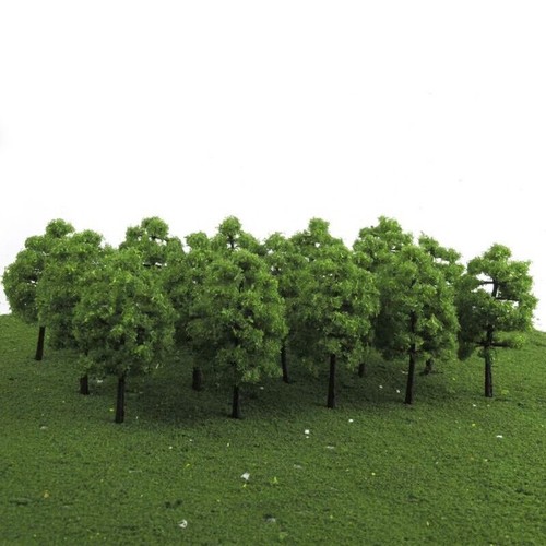 40Pc Green Model tree Diorama Park Scenery Layout Train Railroad Landscape 3.54" - Picture 6 of 8
